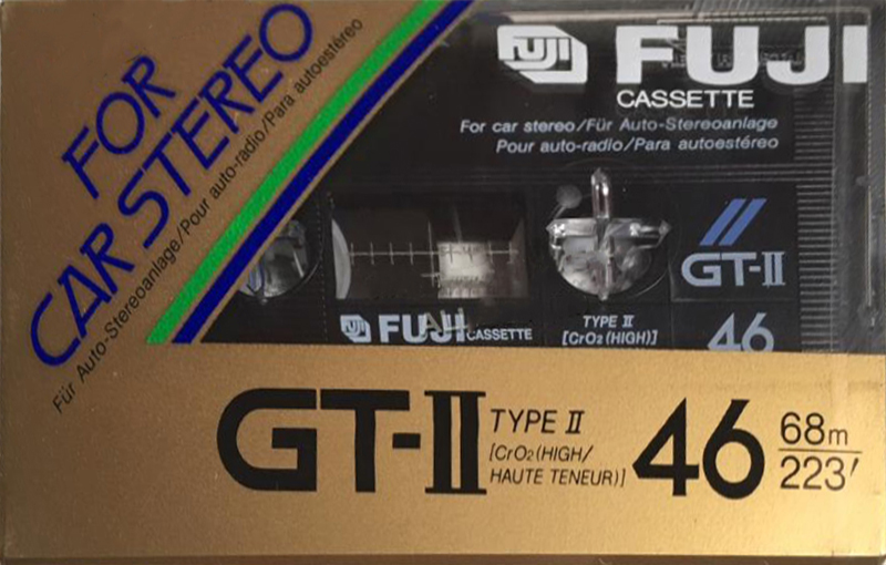 Compact Cassette Fuji GT-II 46 Type II Chrome 1984 Europe