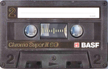 Compact Cassette BASF Chrome Super II 90 Type II Chrome 1988 Germany