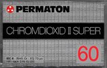 Compact Cassette Permaton 60 Type II Chrome 1980 Germany