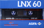 Compact Cassette AGFA LNX 60 Type I Normal 1989 Europe