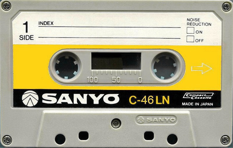 Compact Cassette Sanyo 46 Type I Normal 1978 Japan