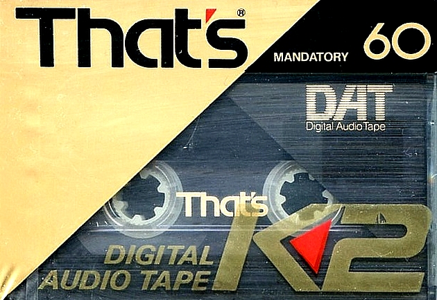Digital Audio Tape Thats 60 "K2" Type IV Metal 1990 Japan