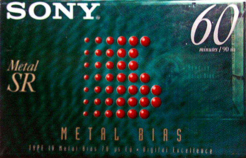 Compact Cassette Sony Metal SR 60 Type IV Metal 1996 North America