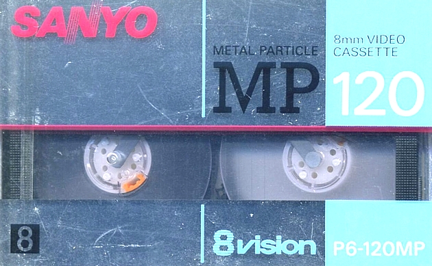 Video8, Hi8, Digital8 Sanyo 120 "MP 8vision" Type IV Metal 1989 Japan