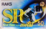 Compact Cassette RAKS SP Metal 50 Type IV Metal 1996 Europe