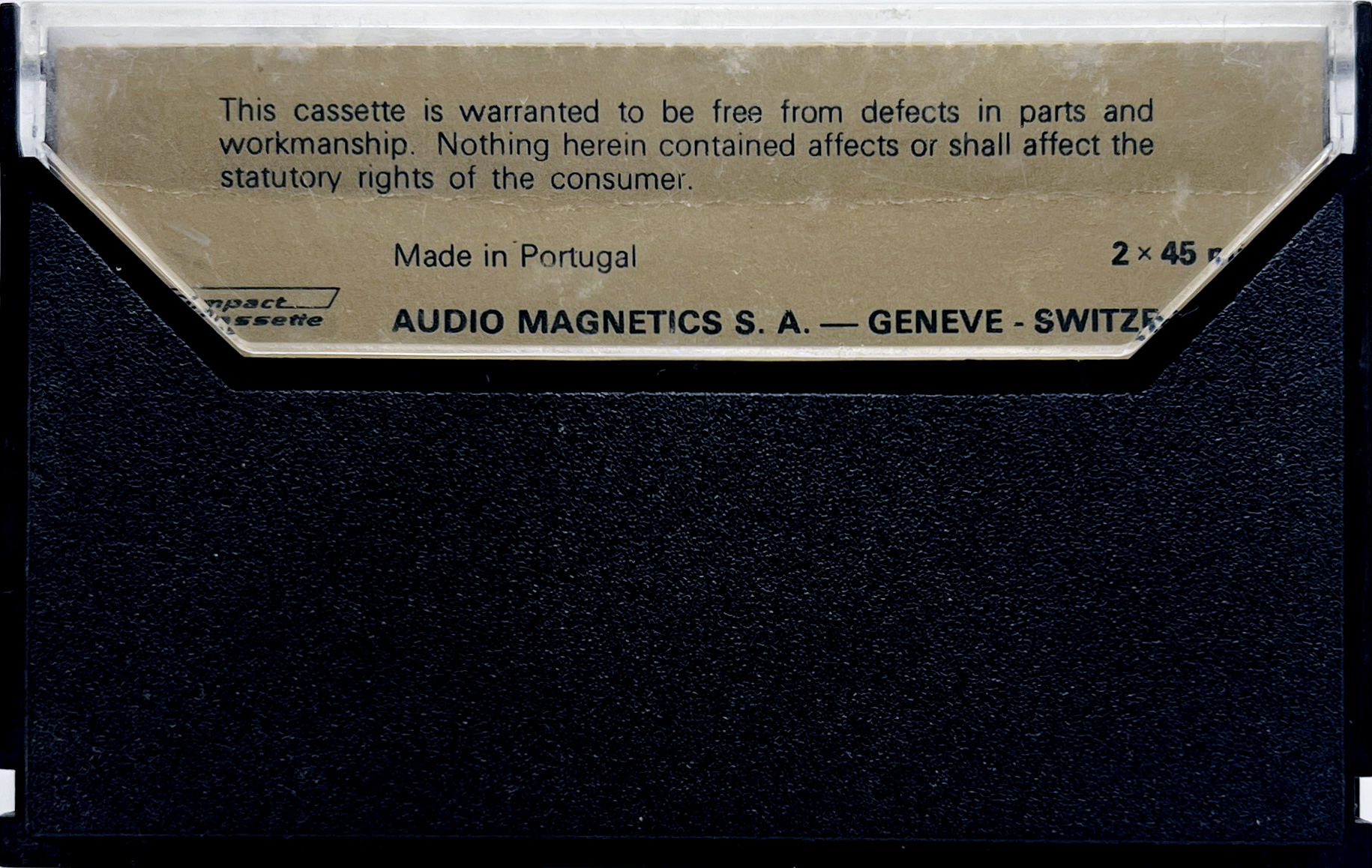 Compact Cassette Audio Magnetics 90 Type I Normal 1970 Europe