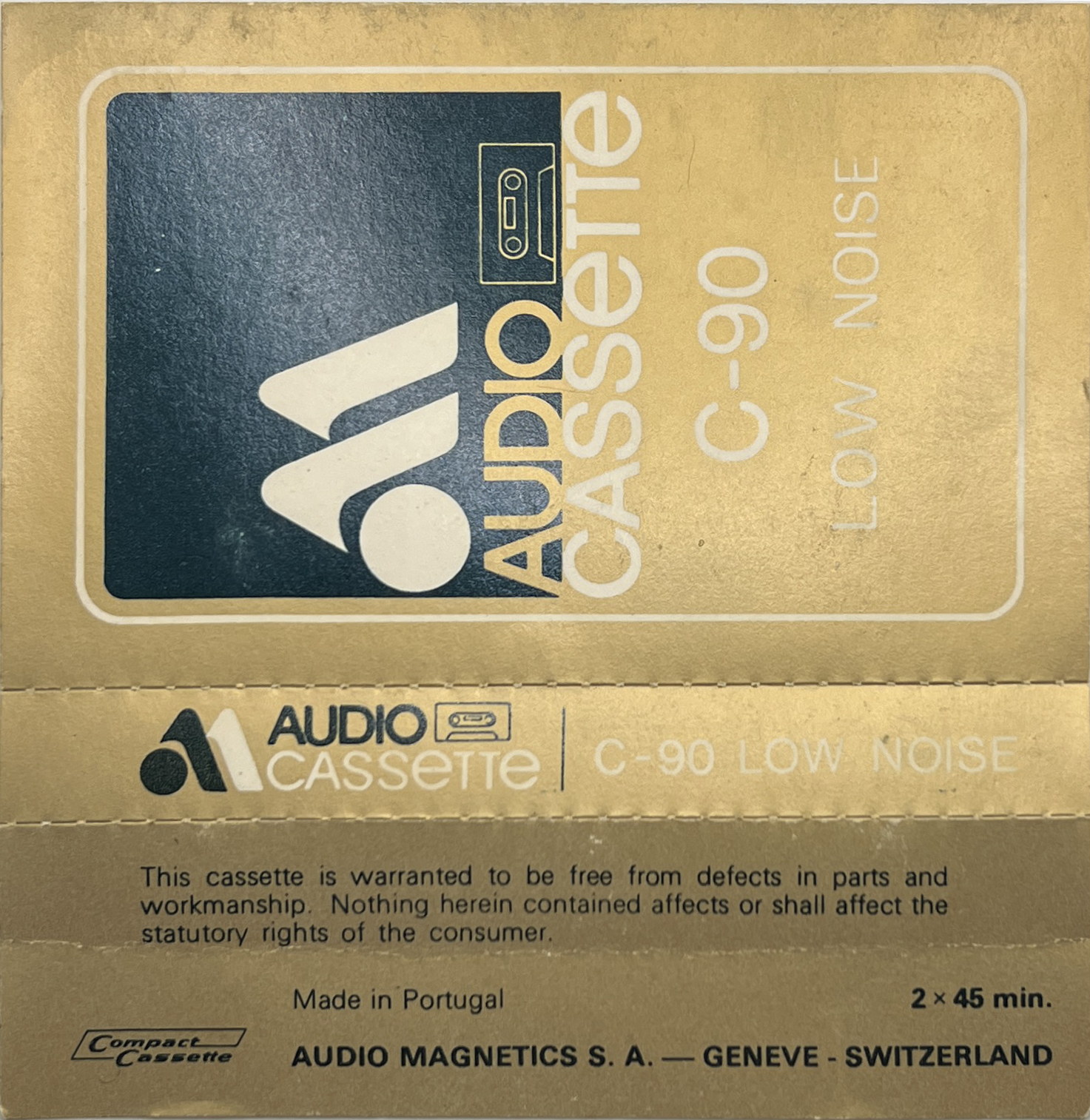 Compact Cassette Audio Magnetics 90 Type I Normal 1970 Europe