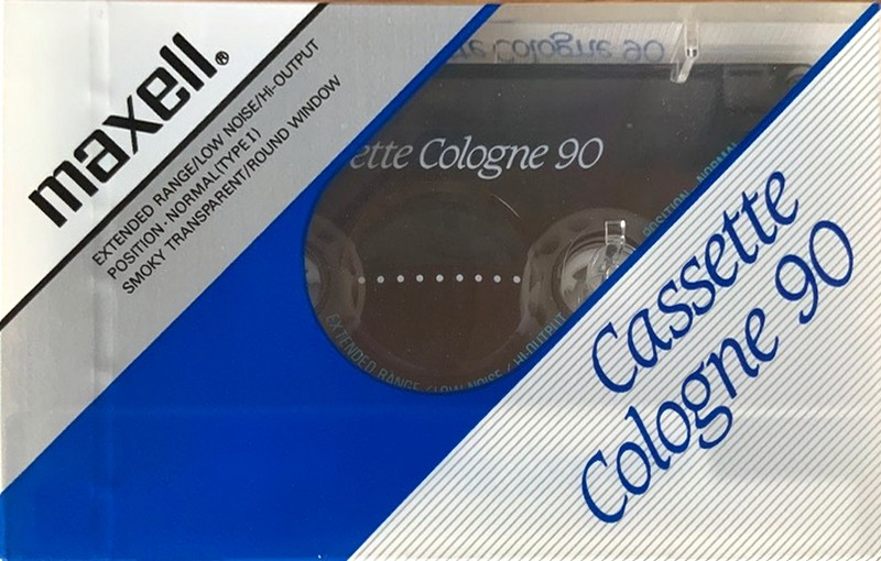 Compact Cassette Maxell Cologne 90 Type I Normal 1988 Japan