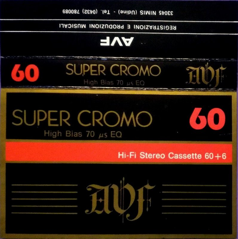 Compact Cassette AVF 60 Type II Chrome Italy