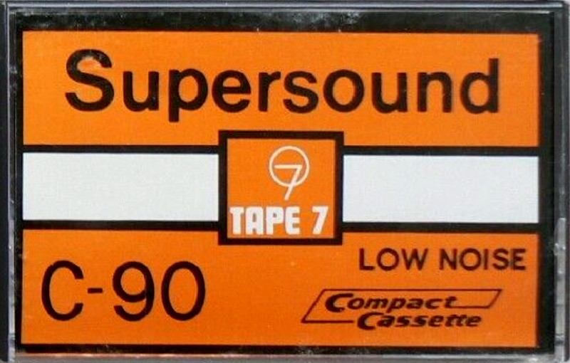Compact Cassette Tape 7 Supersound 90 Type I Normal Europe