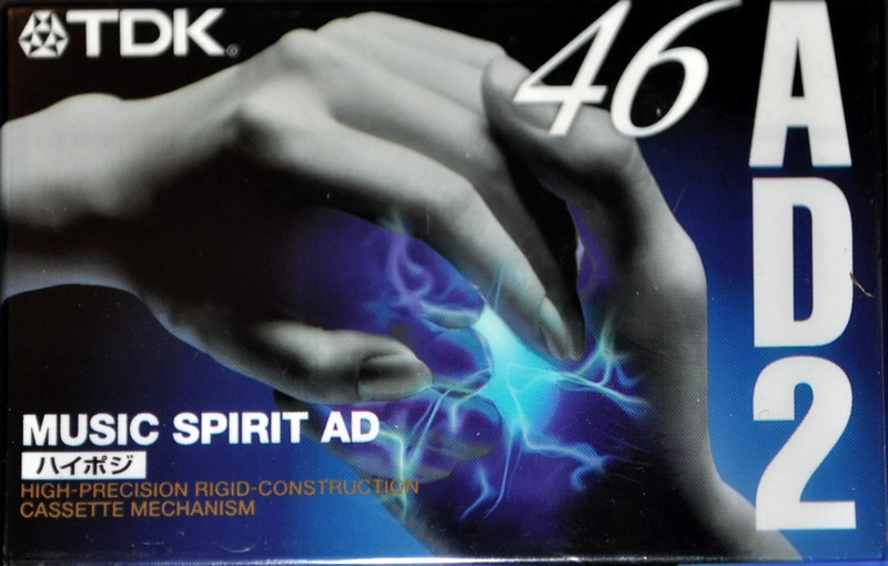 Compact Cassette TDK AD2 46 "AD2-46S" Type II Chrome 1997 Japan