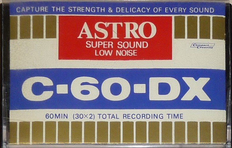 Compact Cassette Astro 60 "DX" Type I Normal Hong Kong