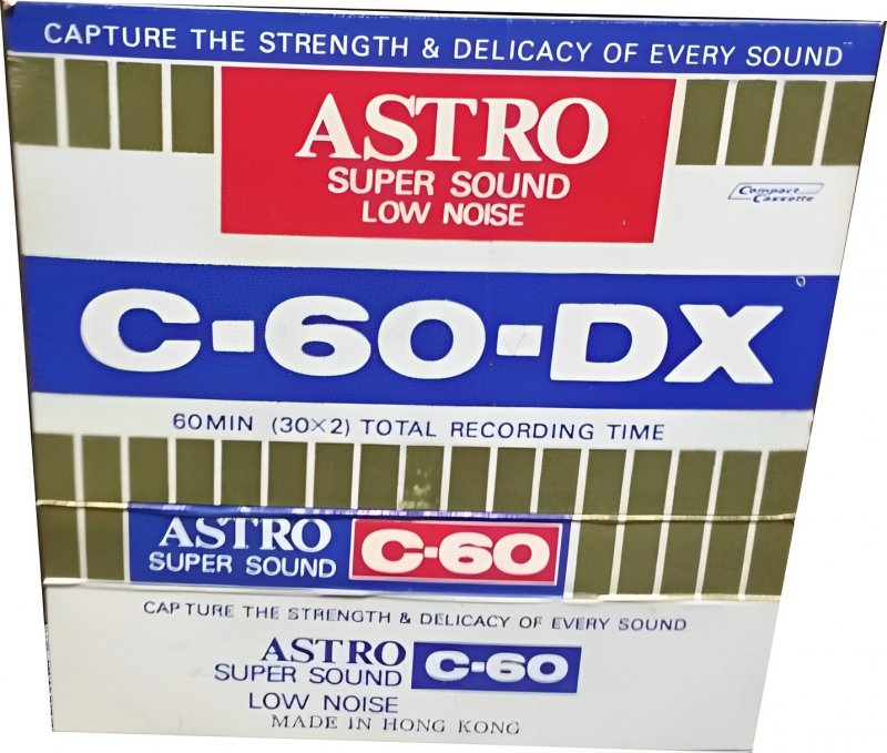 Compact Cassette Astro 60 "DX" Type I Normal Hong Kong