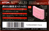 Compact Cassette TDK SR 120 "SR-120R" Type II Chrome 1992 Japan