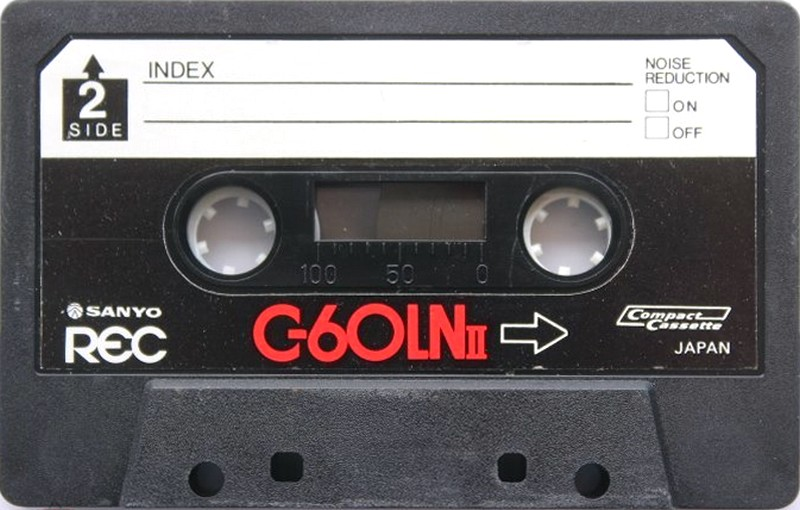 Compact Cassette Sanyo LNII 60 "REC" Type I Normal 1979 Japan