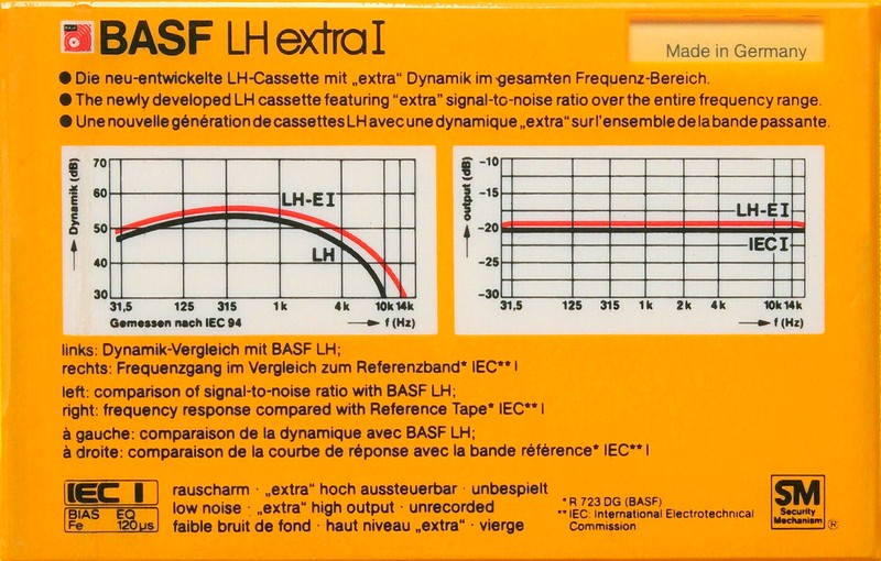 Compact Cassette: BASF  - LH Extra I 60