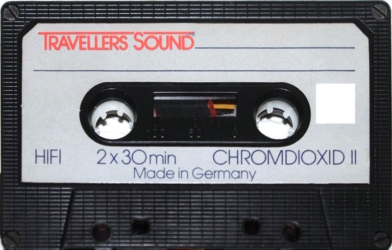 Compact Cassette Travellers Sound 60 Type II Chrome 1977 Europe