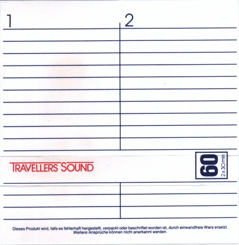 Compact Cassette: Unknown Travellers Sound -  60