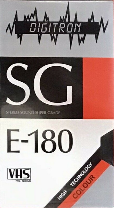 VHS, Video Home System Digitron SG 180 Type I Normal Australia