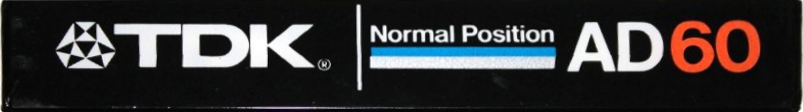 Compact Cassette TDK AD 60 Type I Normal 1982 Japan