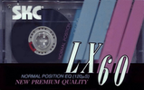 Compact Cassette SKC LX 60 Type I Normal 1992 Europe