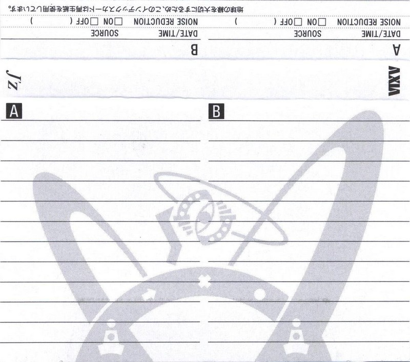 Compact Cassette AXIA J`z 2 54 "JZ2A 54" Type II Chrome 1992 Japan