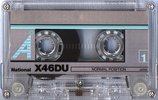 Compact Cassette National Angrom X-DU 46 "RT-X46DU" Type I Normal 1985 Japan
