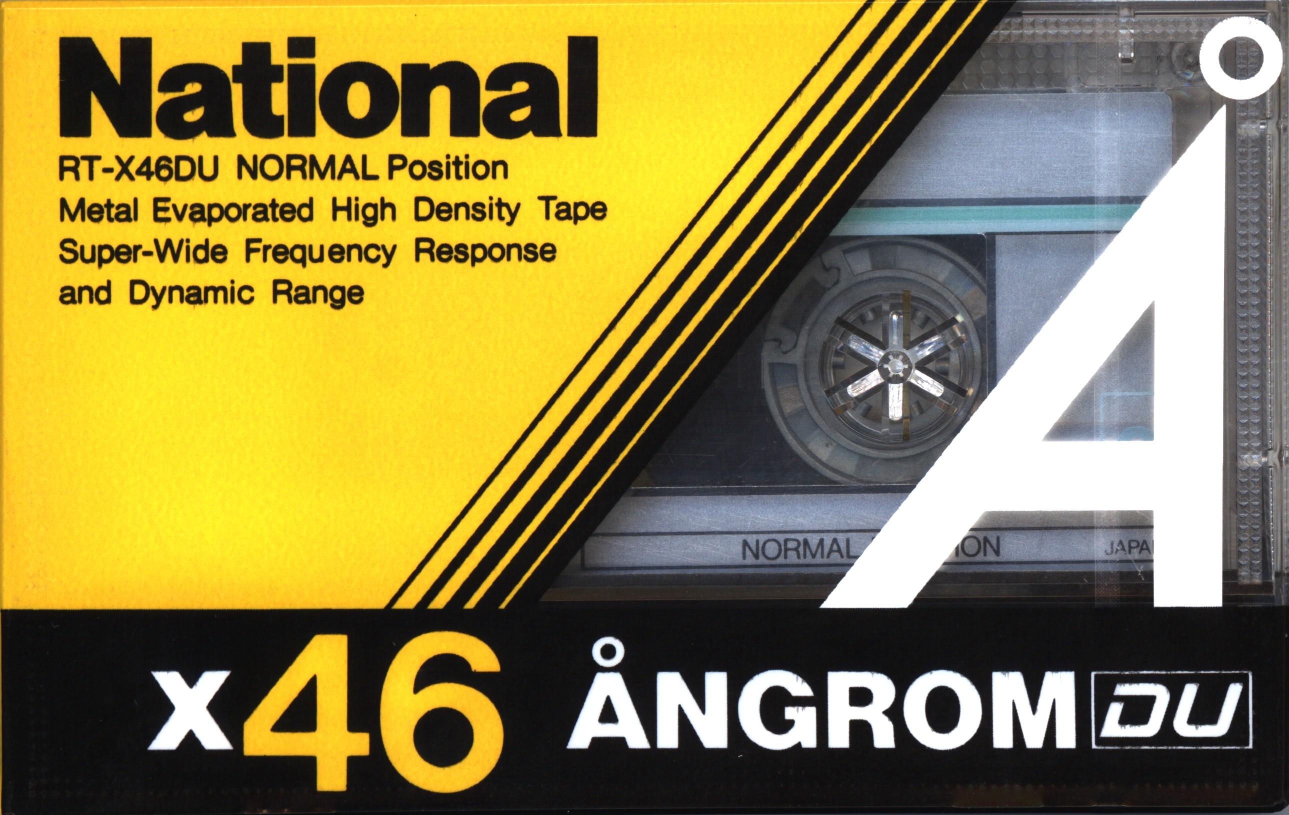 Compact Cassette National Angrom X-DU 46 "RT-X46DU" Type I Normal 1985 Japan