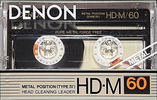 Compact Cassette Denon HD-M 60 Type IV Metal 1988 Europe, USA