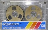 Compact Cassette Manatex 60 Type I Normal Hong Kong
