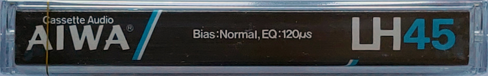 Compact Cassette Aiwa LH 45 Type I Normal 1982 Japan