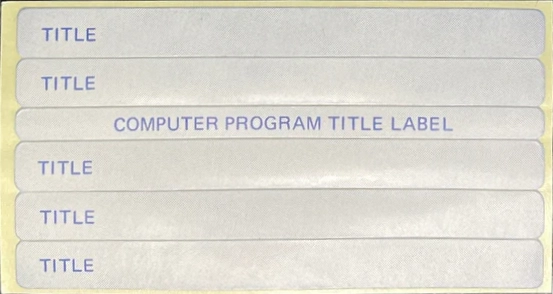 Compact Cassette Futron MXF 10 Computer Cassette 1984 Canada