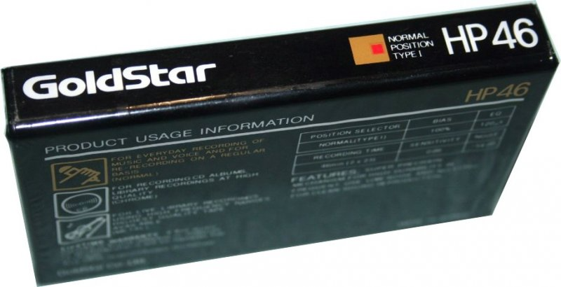 Compact Cassette Goldstar HP 46 Type I Normal 1989 USA
