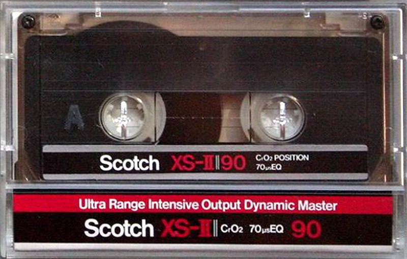 Compact Cassette Scotch XS II 90 "JV 3640-0049-5" Type II Chrome 1982 Japan