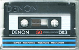 Compact Cassette Denon DX3 50 Type I Normal 1981 Japan