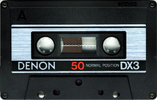 Compact Cassette Denon DX3 50 Type I Normal 1981 Japan
