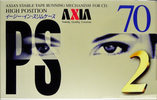 Compact Cassette AXIA PS-II / PS-2 70 "PS2G 70" Type II Chrome 1995 Japan