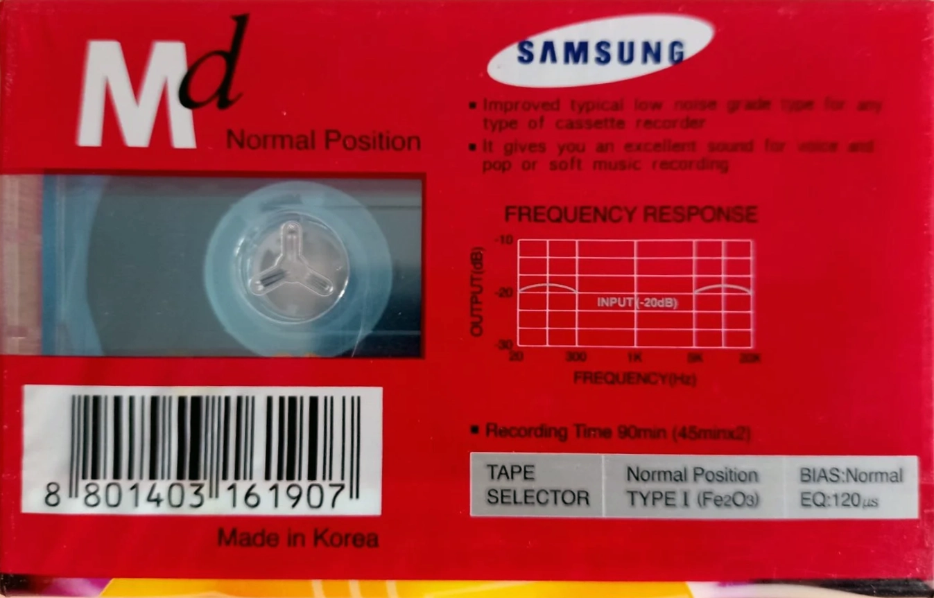 Compact Cassette Samsung MD 90 Type I Normal 2001 Europe