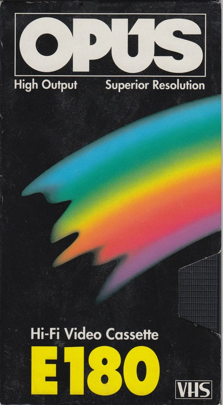 VHS, Video Home System Opus 180 Type I Normal 1993 Australia