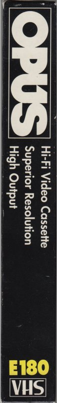 VHS, Video Home System Opus 180 Type I Normal 1993 Australia