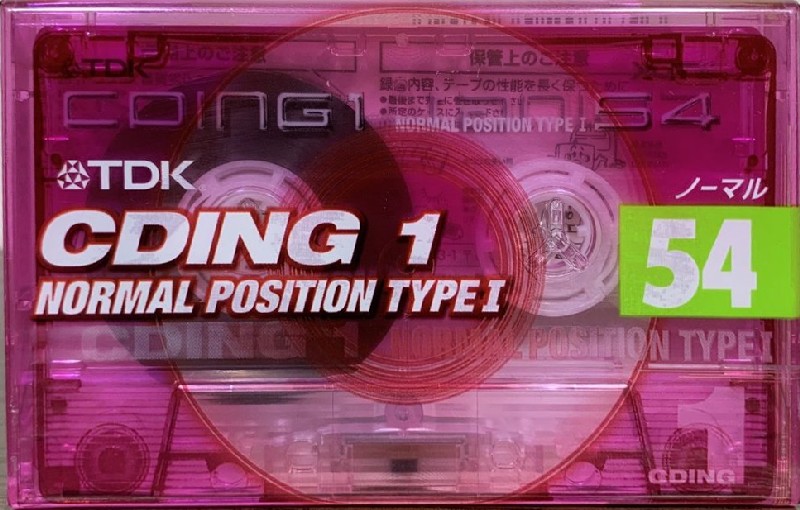 Compact Cassette TDK CDing 1 54 "CD1-54T" Type I Normal 1999 Japan