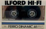 Compact Cassette Ilford FD 46 "Ferro Dinamic" Type I Normal 1984 Europe