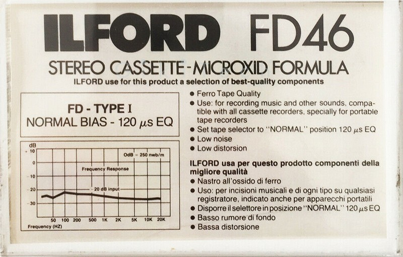 Compact Cassette: ICM Ilford - Ferro Dinamic 46