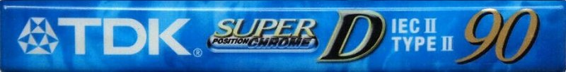 Compact Cassette TDK Super D 90 "SD-90EB" Type II Chrome 1997 Worldwide