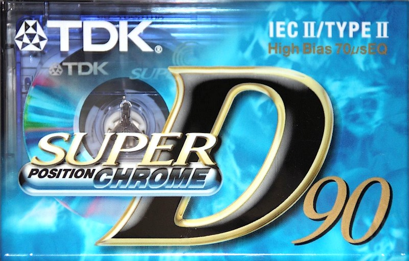 Compact Cassette TDK Super D 90 "SD-90EB" Type II Chrome 1997 Worldwide
