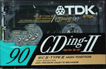 Compact Cassette TDK CDing 2 90 Type II Chrome 1991 Europe