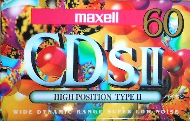 Compact Cassette Maxell CD`s II / CD`s 2 60 "CDS2-60G" Type II Chrome 1994 Japan