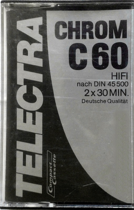 Compact Cassette Telectra 60 Type II Chrome Germany