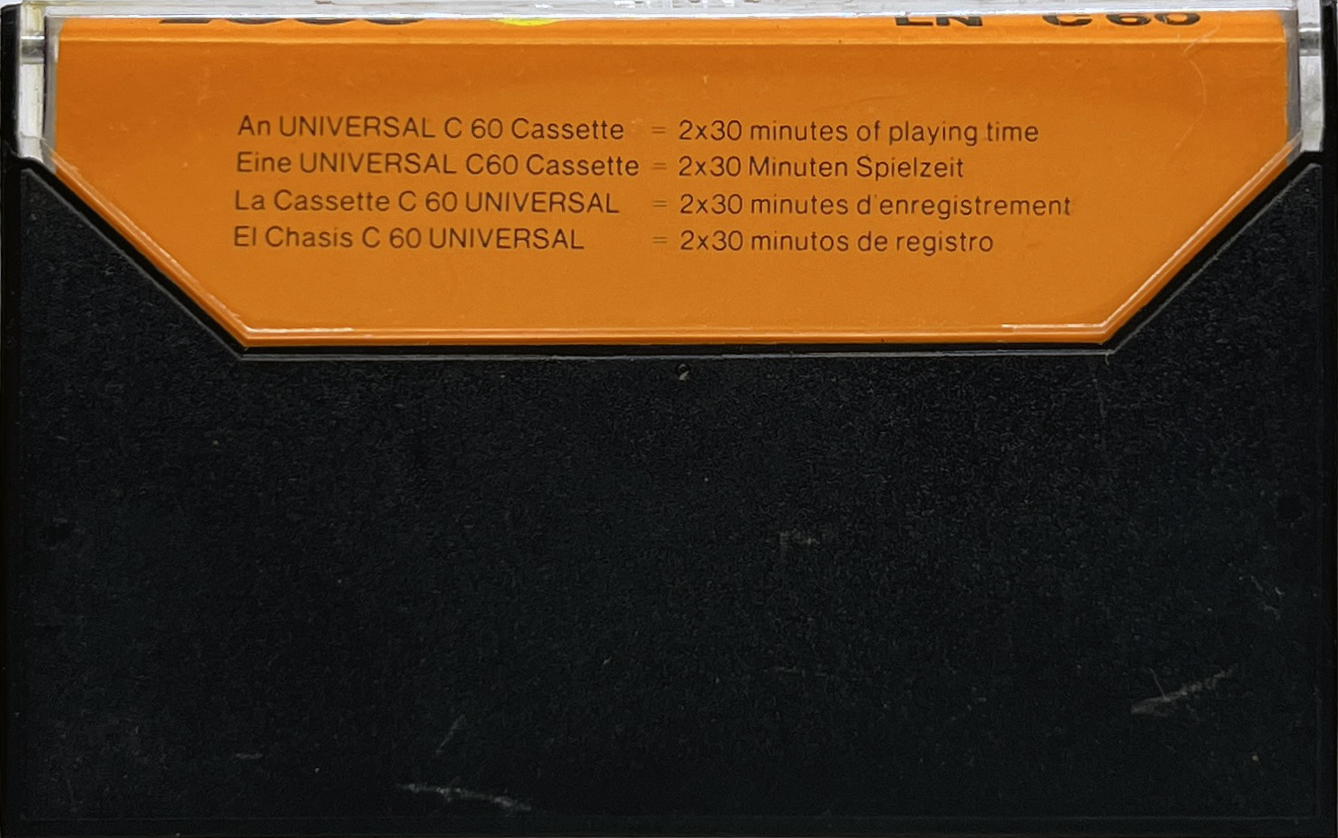 Compact Cassette Melodie 2000 LN 60 Type I Normal 1977 Europe