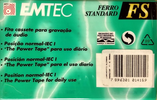 Compact Cassette Emtec FS 60 Type I Normal 2000 Brazil